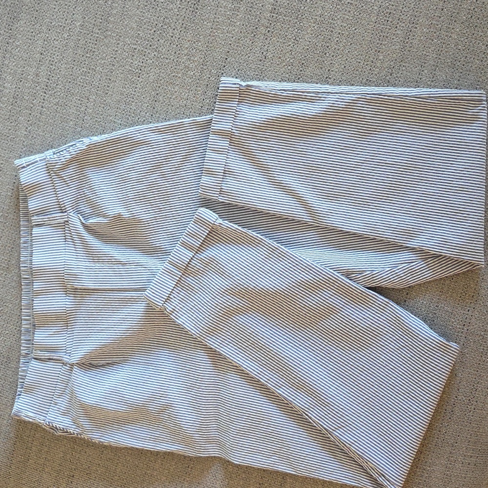 Shinestar Striped Cream Chinos